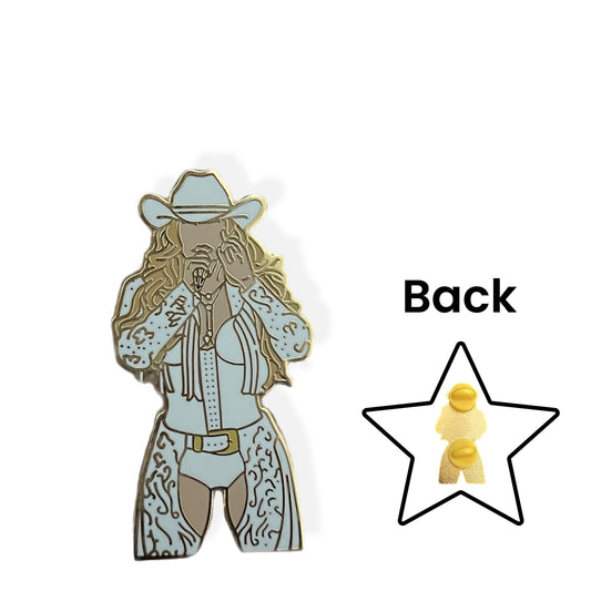 Small, Beyoncé Cowboy Tour Pin for jackets, hats and more